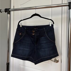 Dark Blue Jean Shorts